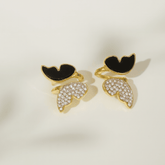 Zircon Butterfly Style Earrings For Women